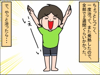 熱が出たと思ったら・・・。