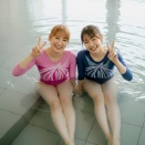 【濡れフェチ】体操の練習後は友達とお風呂でリラックスタイム_びしょ濡れレオタード