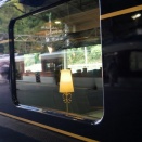 『奈良県吉野山』　観光列車　「青の交響曲」の素敵な車内