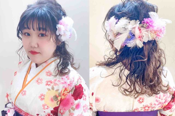 お仕度店 Raffine ラフィネ 卒業式 女袴 ヘアセット メイク 着付け