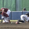 【練習試合vs楽天】日ハム渡邉と楽天黒川が一塁ベース上で交錯…　両者プレーは続行