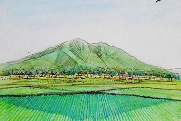 IKUOの水彩画集 - 筑波山