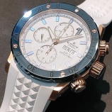 『【クロノオフショア1】ホワイトダイバーズで爽やかさアップ!【エドックス】』の画像