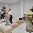 本日のレッスン「着付け技能検定2級取得からのレッスン」