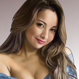 『ゆきぽよさんの似顔絵を描きました』の画像