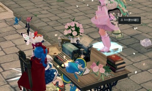 古いタイプライターがある▼
