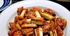 鶏肉と白ねぎの甘辛黒酢焼き／ストレンジャーシングス見終わったー！