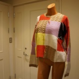 『MSGM（エムエスジーエム)　パッチワークデザインクルーネックニット』の画像