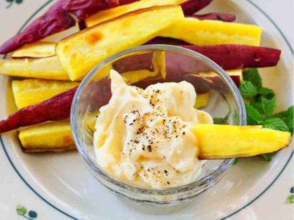 ♡フライドさつまいも〜ハニーチーズディップ♡【#簡単レシピ #時短 #節約 #おやつ #連載 #フーディストノート 】