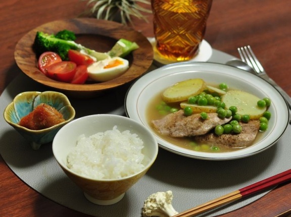 粉薬の飲み方間違えていましたすみません！（昨日の続き）と引き続き試作していた晩ごはん