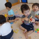今日の０・１歳児クラス
