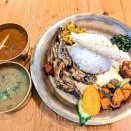 「ラジャ（埼玉・戸田公園）」でランチのネパ飯　揚げイワシ付ダルバート「カジャセット」