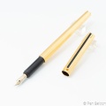 Dunhill Gemline Gold-Plated Barleycorn (Early Model / Slanted Top / 14K / Germany / Montblanc OEM)