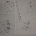 嫁と起きる時間が合わないので伝えたいことを置手紙に書くようになったのだが…そこにそえてある絵が謎すぎる (　ﾟдﾟ)ﾎﾟｶｰﾝ
