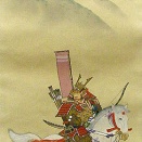 山口青慶 掛軸 kj－203武者