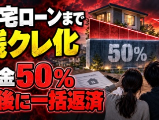 【地獄】住宅ローンまで「残クレ化」ｗｗｗ若者さん、最終日に元金50％一括返済へ