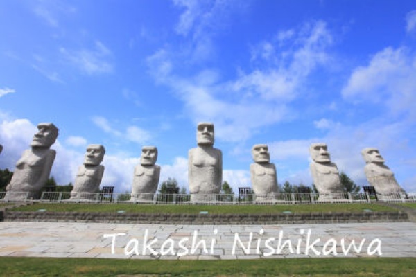 北海道札幌市の真駒内滝野霊園のモアイ像 千歳市の支笏湖 洞爺湖町の洞爺湖のロングラン花火 8月1日分 風景写真家 西川貴之の気まぐれブログ