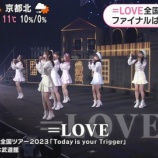『[イコラブ] 3/3放送、めざましテレビ『 =LOVE全国ツアー完走 ファイナルは日本武道館 』の模様がオンエア！』の画像