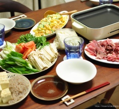 義妹と甥っ子も一緒にすき焼きをした夜