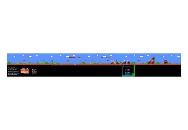 マリオの１－１のステージの全貌