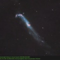 (2000mm) Ha Added The Hummingbird Galaxy In Canes Venatici (NGC4656,NGC4657)