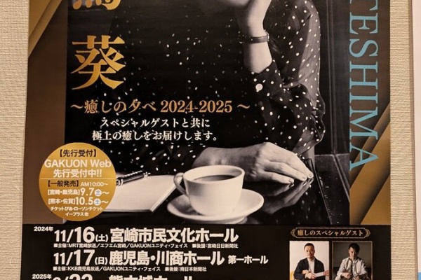 手嶌葵 宮崎コンサートチケット2枚 10月2日 （2/23 手嶌葵