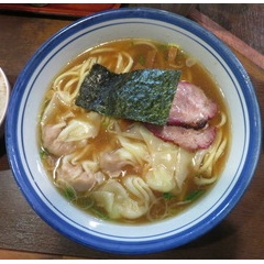 麺屋 はやしまる@高円寺 「ミックスわんたんめん(醤油)、角煮ごはん、ほか」