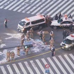 【動画】渋谷のスクランブル交差点で放火！！！！！！！！