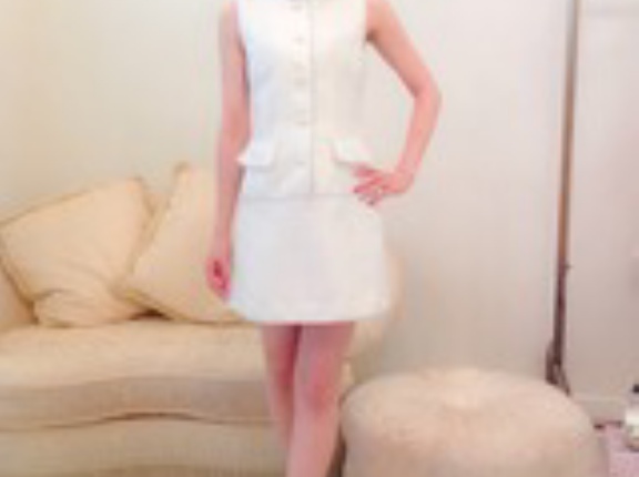 ☆Sale80%OFF★14.ロココLadyワンピ★オフ白、残り42サイズが1枚☆