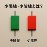 『小陽線・小陰線とは？意味とチャートでの使い方をやさしく解説』の画像