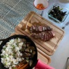 【ご飯日記】高い牛肉食べた🥩けど、お肉は安い部位で良いな！