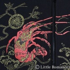 メンズ京高盛絵ジップパーカー／伊勢エビ