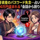 【悲報】占い師の男、女性から仮想通貨口座のパスを忘れたと相談→会話からパスを割り出し自分の口座に資産移動してしまう・・・