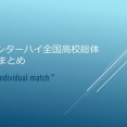 2025インターハイ全国高校総体🚹結果まとめ＠個人戦