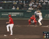 【阪神】4回裏 山本泰寛、勝ち越しタイムリーヒット！！