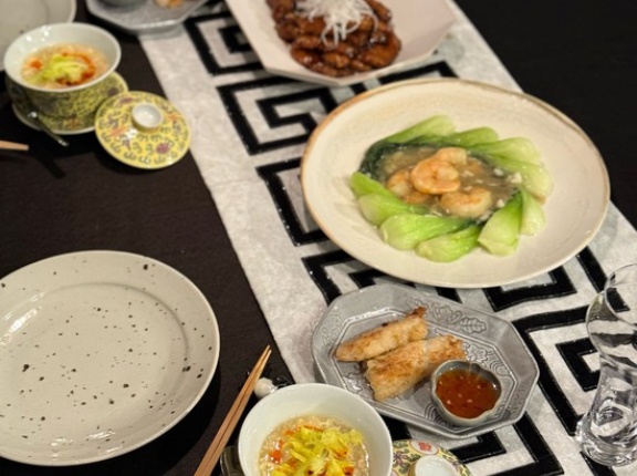 黒酢の酢豚と、青梗菜炒めとかの夜ごはん&今夜もおでん