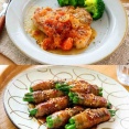 【サーモス連載】ポークソテーフレッシュトマトソース＆いんげんの肉巻き