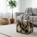 カルトナージュのおもちゃ箱｜インテリアにもなる布の収納ボックス