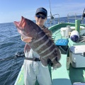 イワシの泳がせ　マハタ