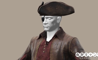 海賊服と海賊帽