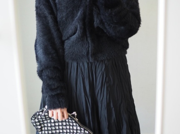 40代がときめいちゃった、あのふわふわフレアスカート。ブラックも良かった！