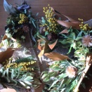 ミモザの小さなスワッグ