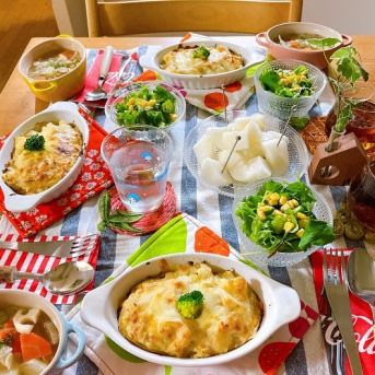 グラタン晩ごはん と 娘に断られたこと