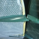 ９　補強のために貼ったワッシャーがはがれました　