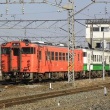 懐かしいかな　珍しい組み合わせ　キハ40　会津若松駅