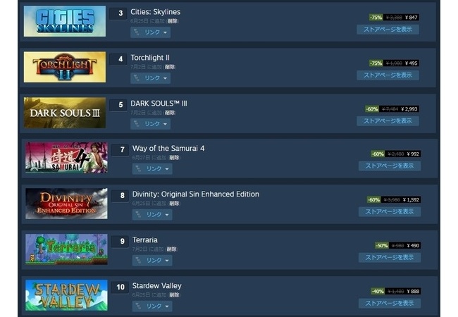 【STEAM】サマーセール何買った？