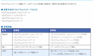 プレミアムパッケージ（旧FLC）の販売方法が変更され取引1回可能に