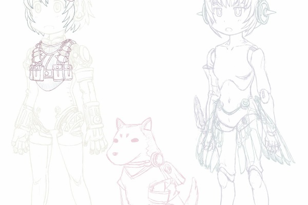 魔王様のおぼろげな記憶 イラスト下書き