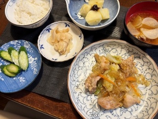 身体の凝りを放置した罰＆鶏肉と白菜の春雨煮