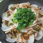 かぶ×豚肉で簡単フライパン重ね蒸し！梅しそポン酢でさっぱりヘルシー！